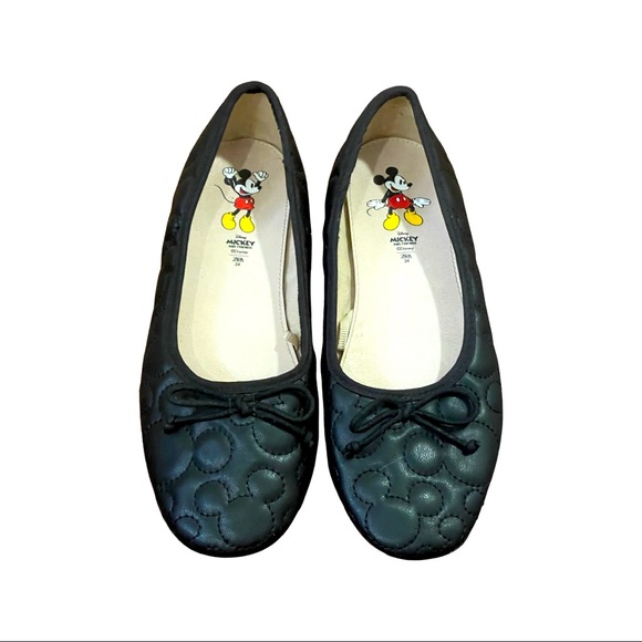 Zara Other - Girls Zara Mickey Mouse ballet flat shoe black padded Disney size EU 34 US 2.5